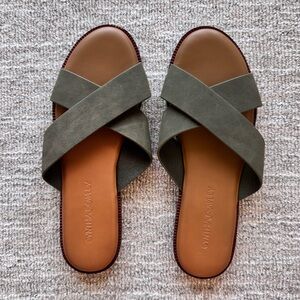 Cynthia Rowley Olive Green Sandals